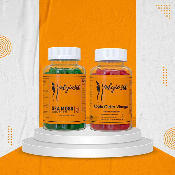 The Waist Me Bundle – 2-Pack Natural Gummies Product Image with Green and Pink Gummies